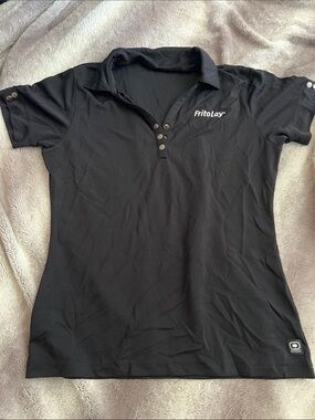 OGIO Women's Black Short Sleeve Polo with FritoLay Logo
